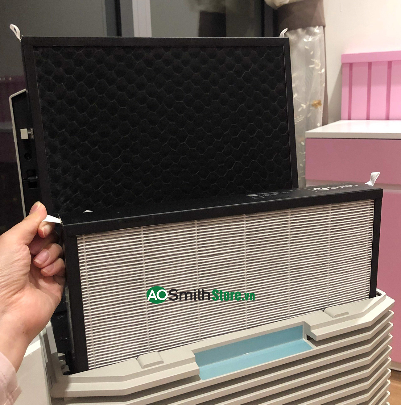 Máy lọc không khí Aosmith KJ500F-B01