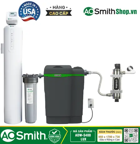 Hệ thống lọc nước đầu nguồn AOSMITH AOW-S400 LUX 