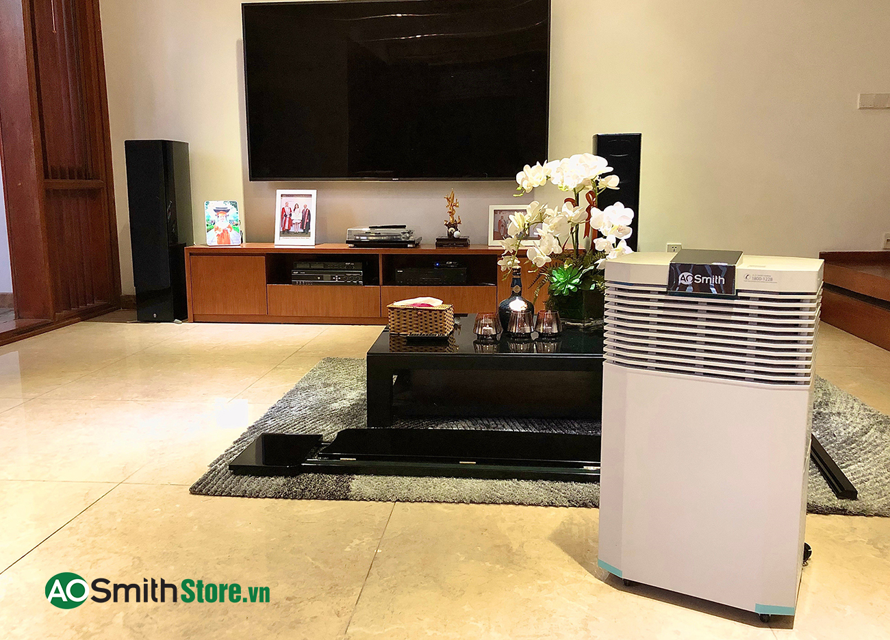 Hình ảnh thực tế Máy lọc không khí Aosmith KJ420F-B01