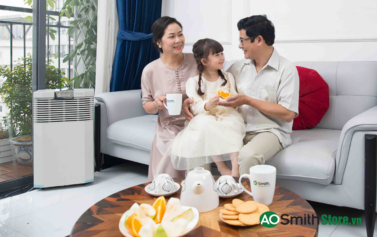 HÌnh ảnh thực tế Máy lọc không khí Aosmith KJ500F-B01