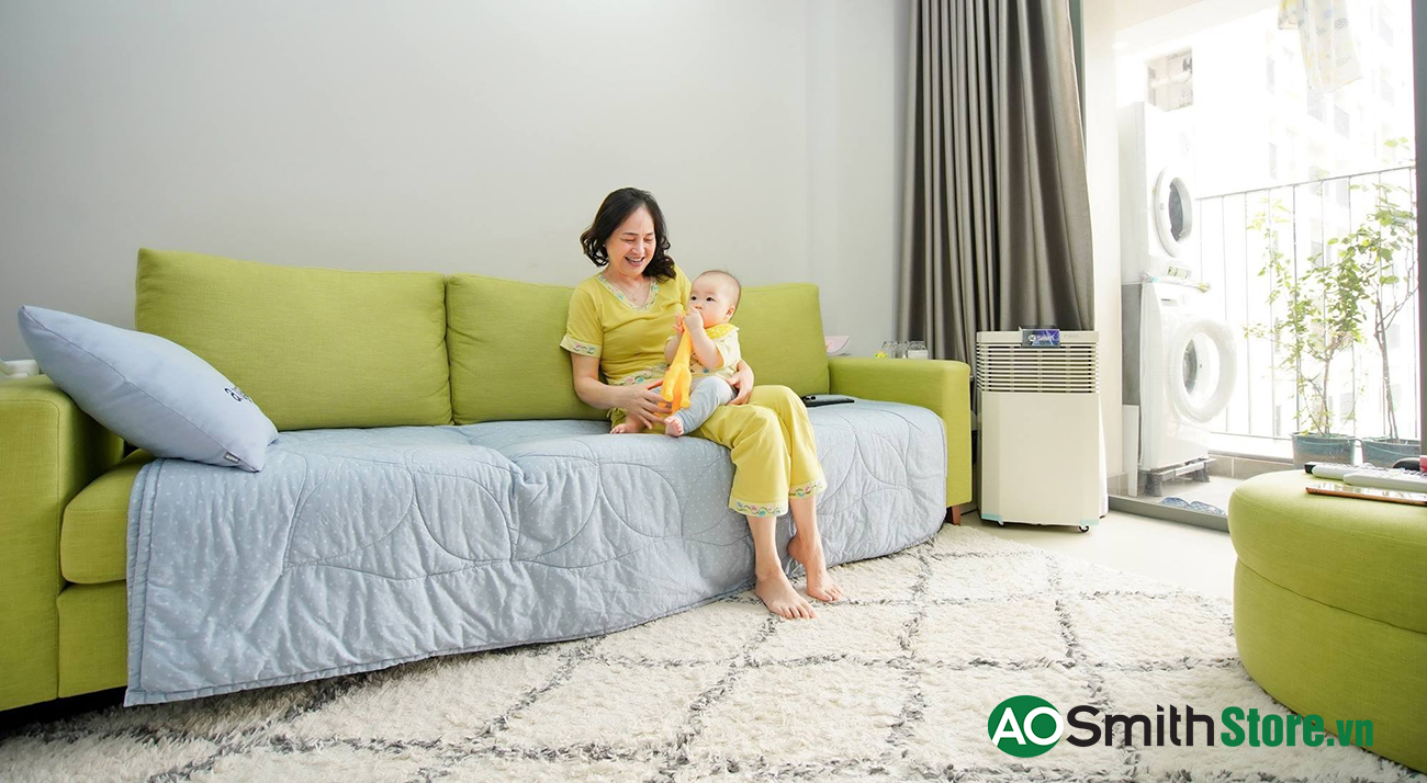 HÌnh ảnh thực tế Máy lọc không khí Aosmith KJ500F-B01