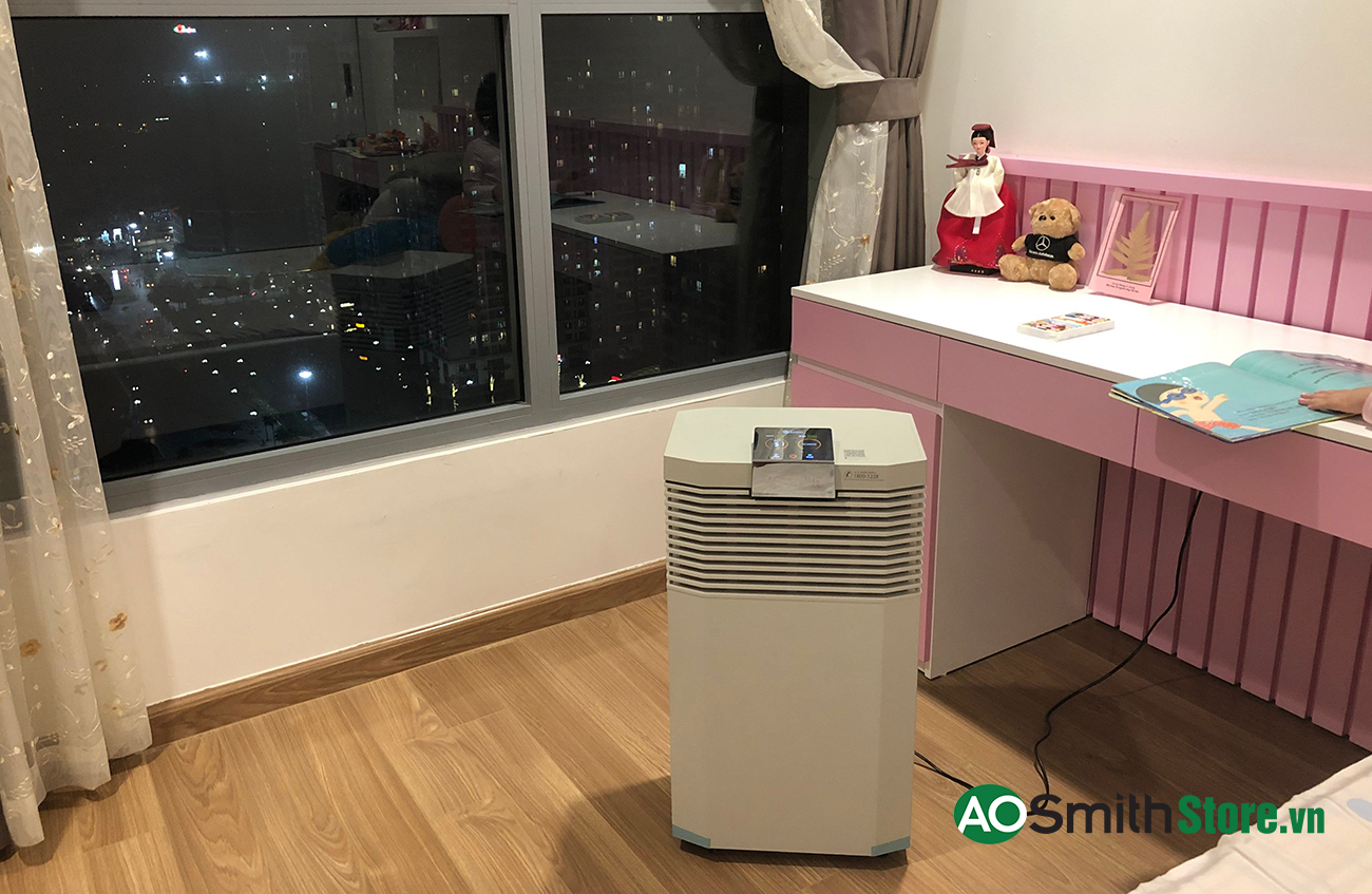 HÌnh ảnh thực tế Máy lọc không khí Aosmith KJ500F-B01