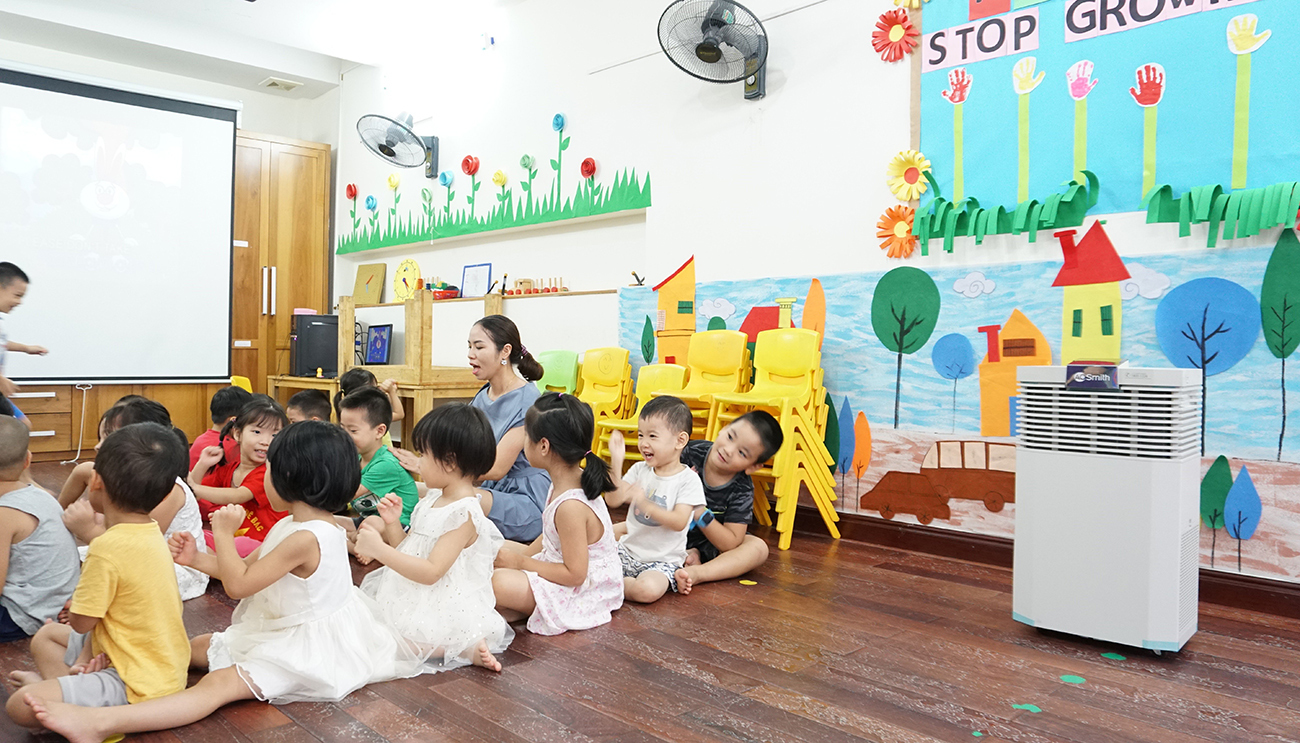 HÌnh ảnh thực tế Máy lọc không khí Aosmith KJ500F-B01