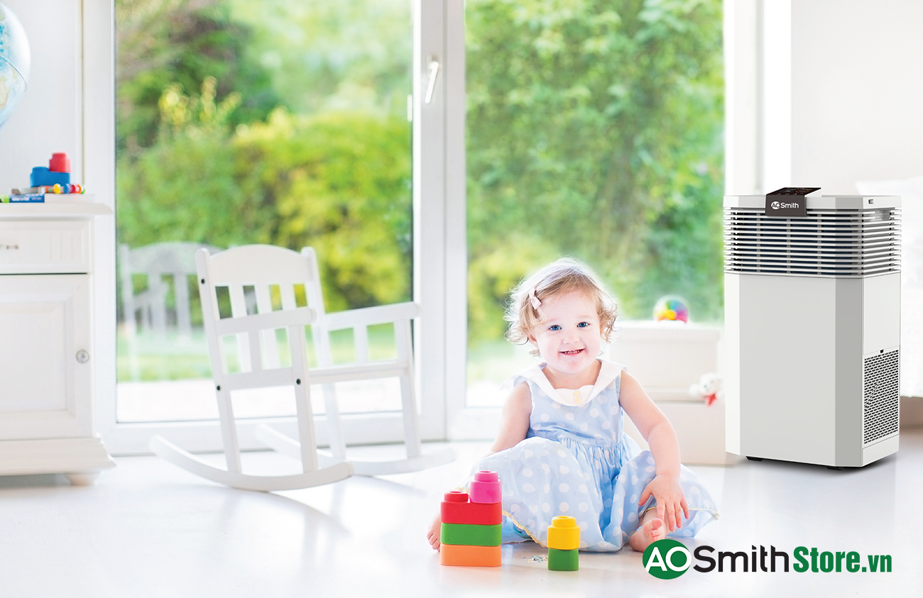 HÌnh ảnh thực tế Máy lọc không khí Aosmith KJ500F-B01