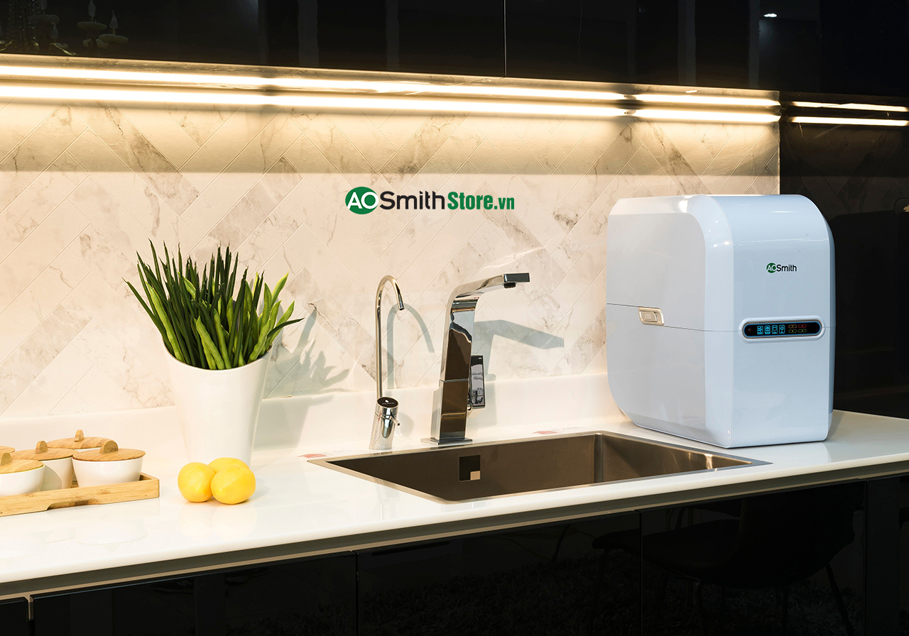 Hình ảnh lắp đặt thực tế Máy lọc nước Aosmith A2