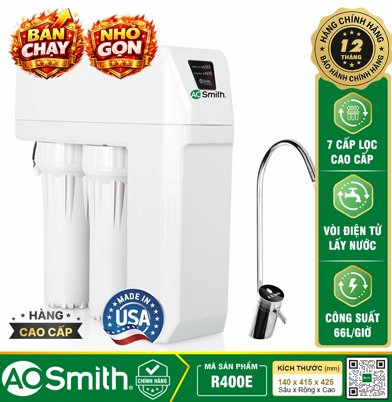 Máy Lọc Nước Aosmith R400E - A. O. Smith R400E (Ưa chuộng nhất)