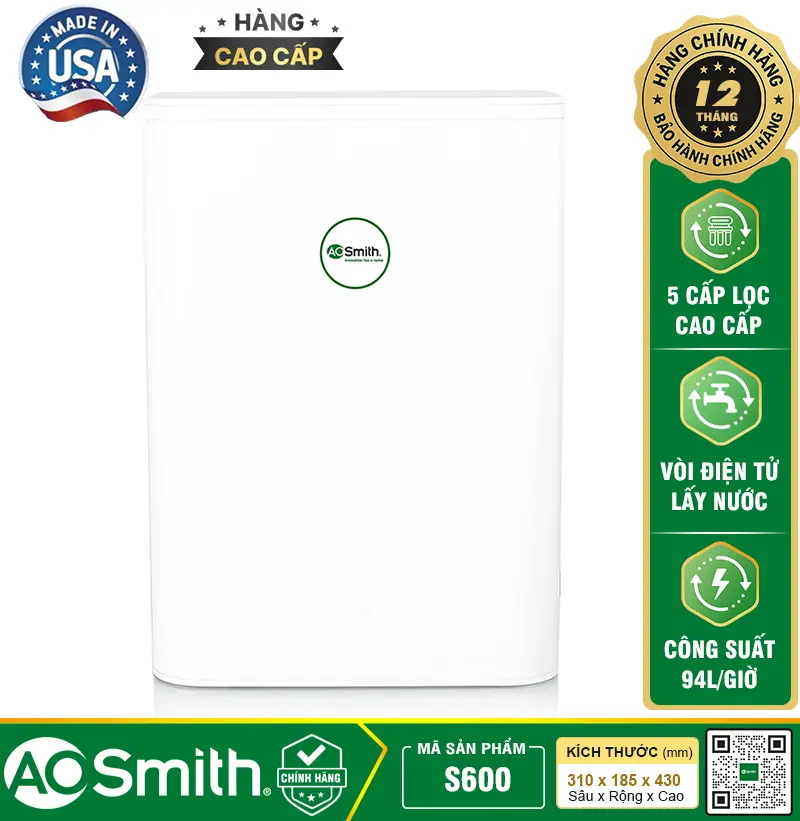 Máy Lọc Nước Aosmith S600 - A. O. Smith S600